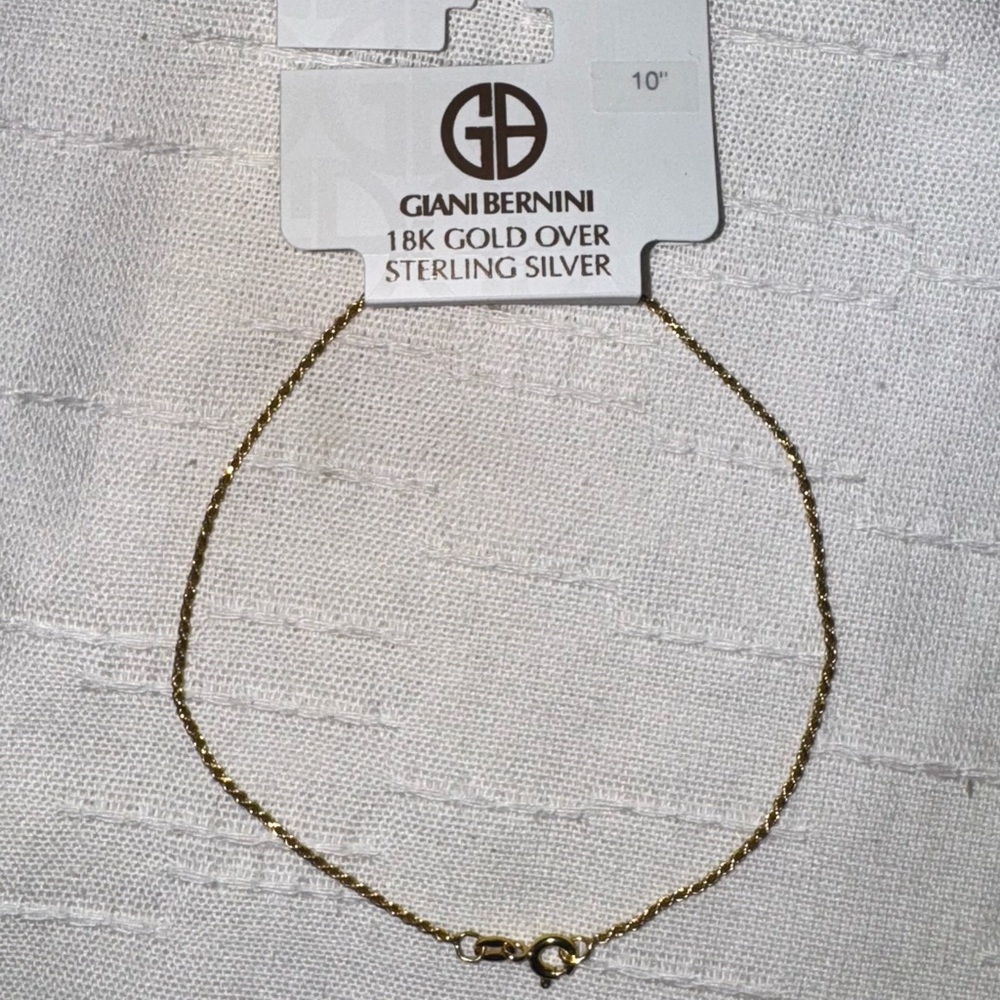 Giani Bernini 18K Gold Over Sterling Silver ankle jewelry